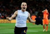 Andres Iniesta will always be remembered for scoring Spain's winning goal in the 2010 World Cup